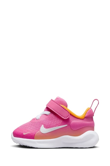 Nike Coral Pink Infant Revolution 7 Trainers