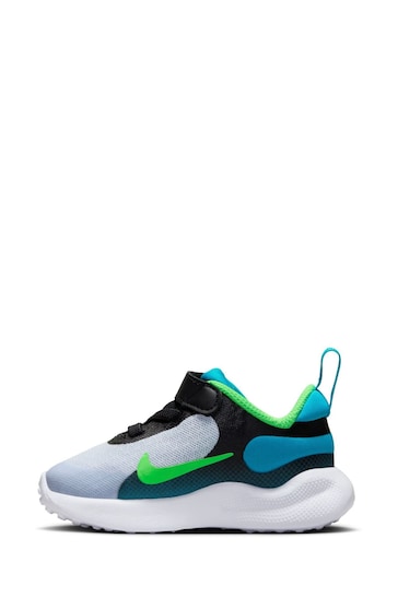 Nike Blue/Green Infant Revolution 7 Trainers
