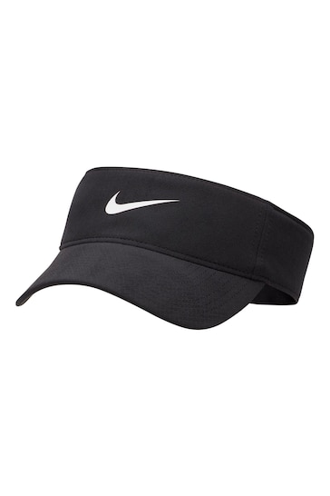 Nike Black Dri-FIT Ace Swoosh Visor Hat