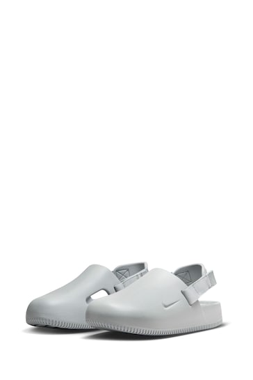 Nike Grey Calm Mules Sliders