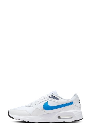 Nike White/Blue Air Max SC Trainers
