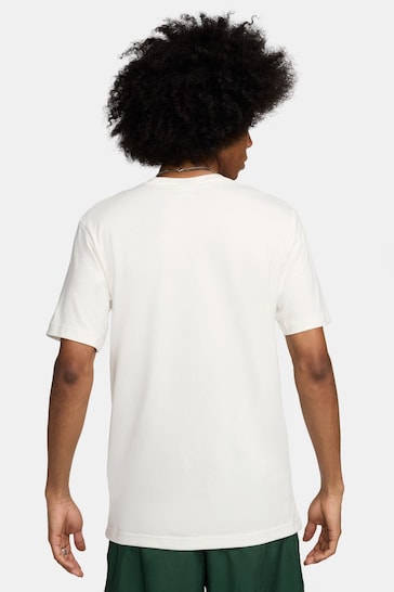 Nike Off White Sportswear Fleece Colourblock T-Shirt