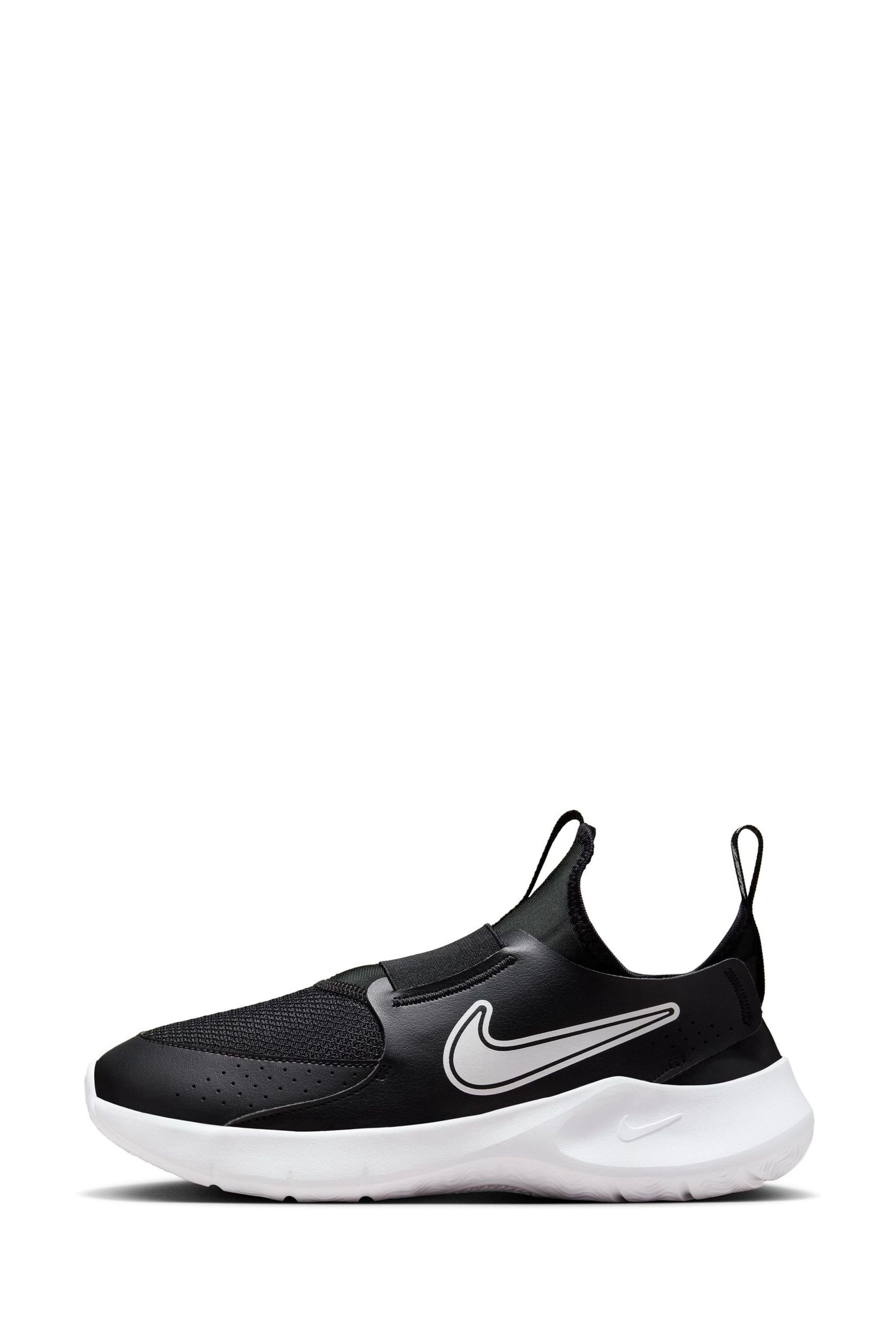 Nike Black White Youth Flex Runner 3 Trainers