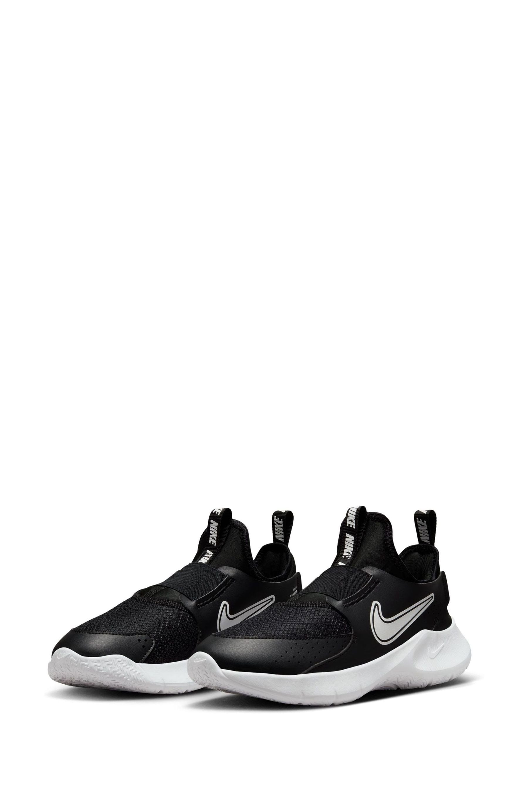 Nike Black White Youth Flex Runner 3 Trainers