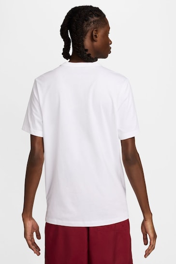 Nike White Liverpool FC Swoosh T-Shirt