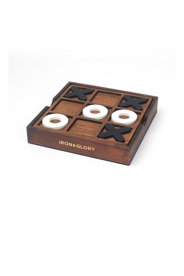 Luckies Iron & Glory Wooden Noughts & Crosses Game
