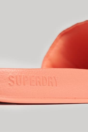 Superdry Pink Vegan Code Core Pool Sliders
