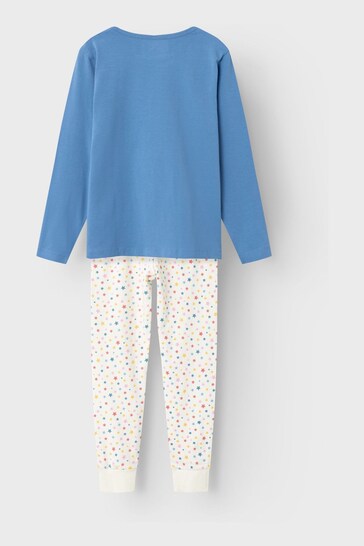 Name It Blue Long Sleeve Printed Pyjama Set