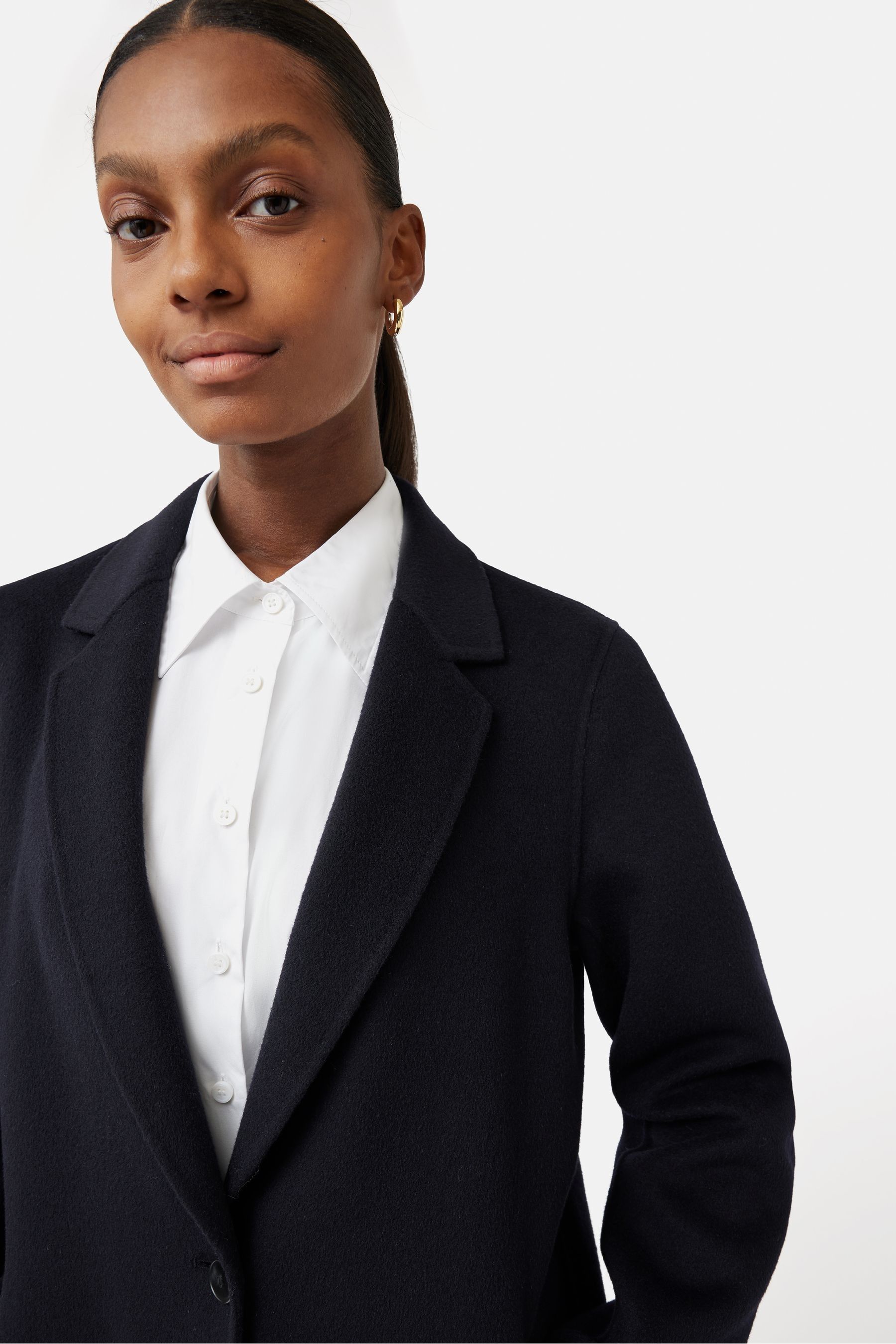Jigsaw blue cheap coat