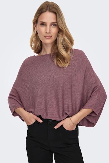 JDY Pink Knitted Batwing Jumper