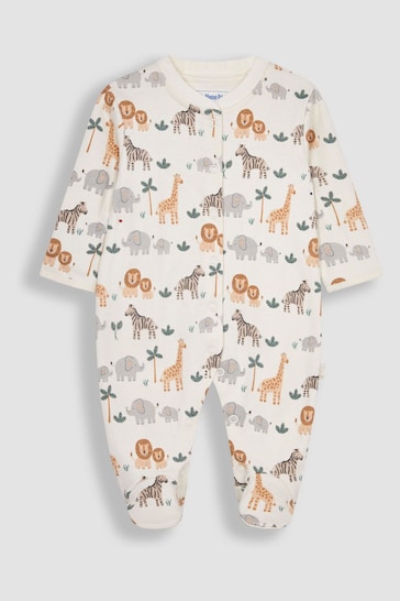 JoJo Maman Bébé Safari 2-Piece Safari Sleepsuit & Jacket Set