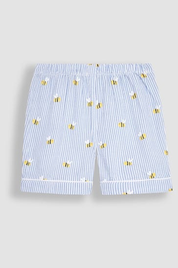 JoJo Maman Bébé Blue Bee Woven Pyjamas