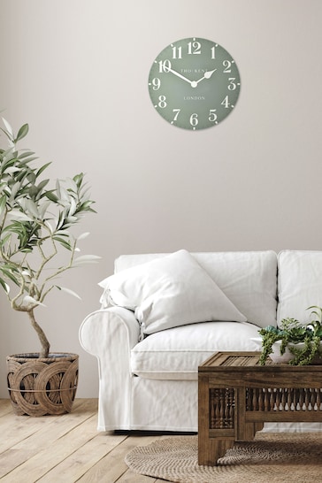 Thomas Kent Clocks Green Medium Arabic Seagrass Wall Clock