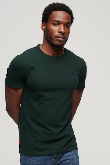 Superdry Green Small Cotton Essential Logo T-Shirt