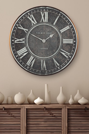 Thomas Kent Clocks Grey Oversized Florentine Antica Wall Clock