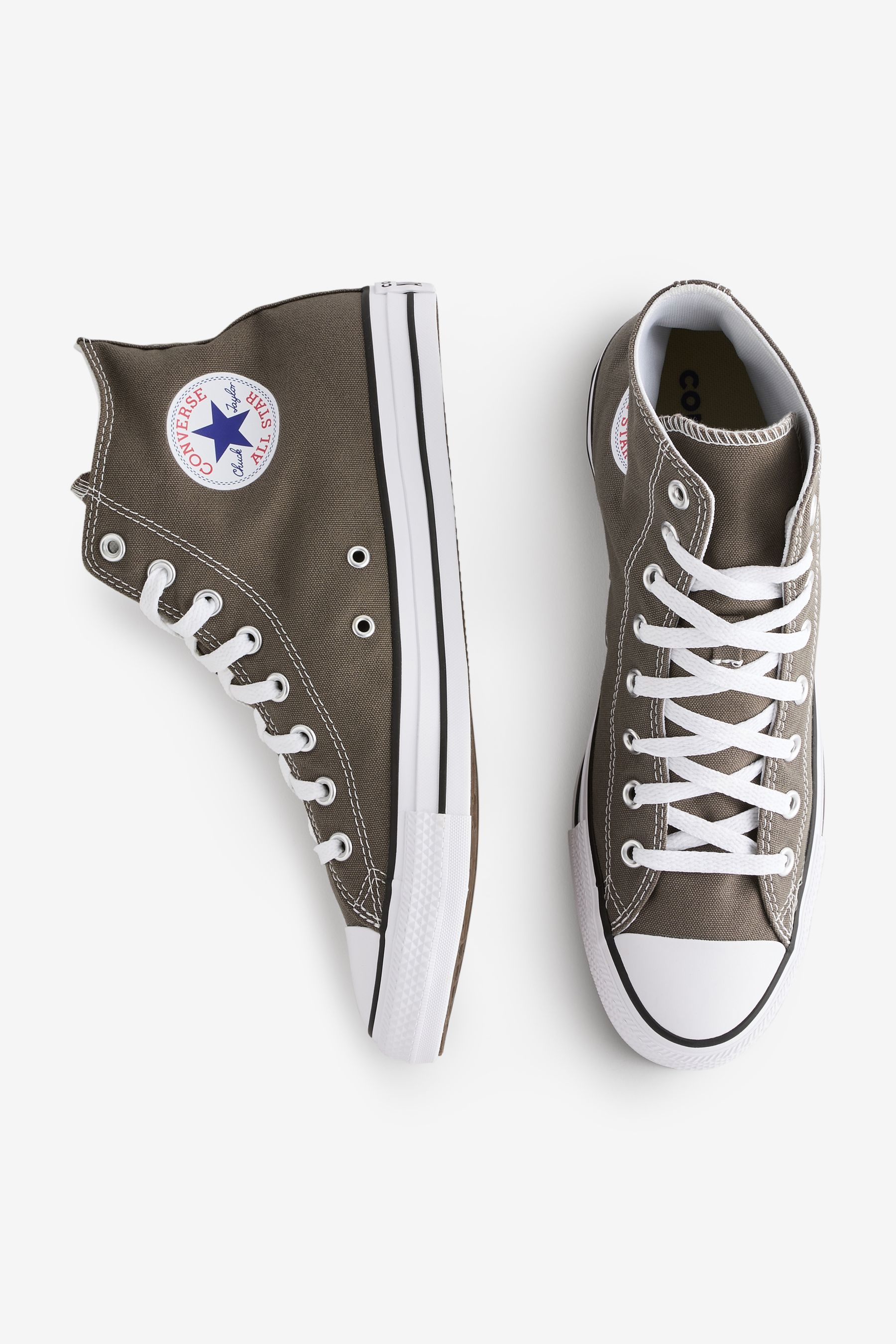 Converse all star grey high tops shop