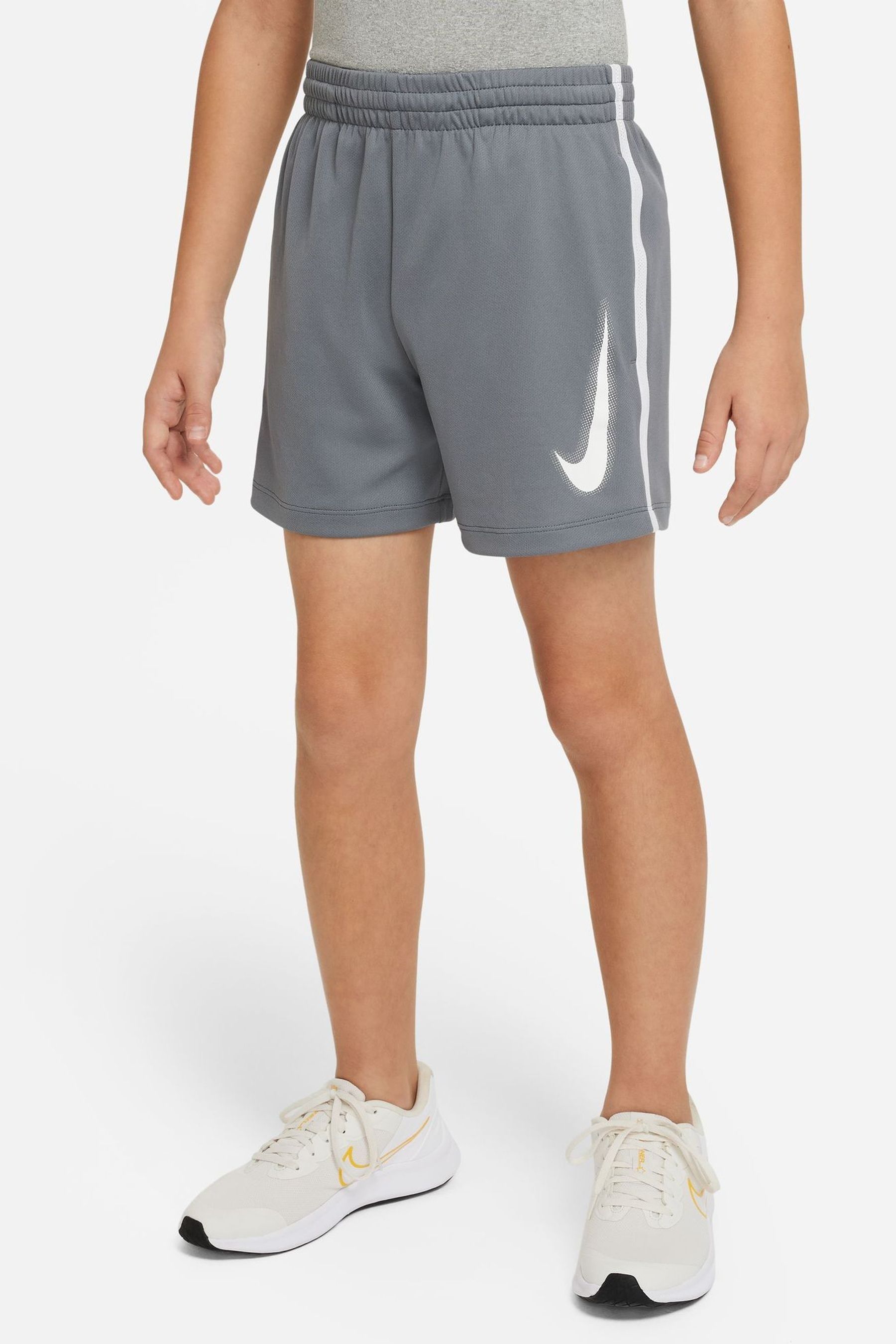 Buy Nike Grey Dri FIT Multi Graphic Training Shorts from the Next