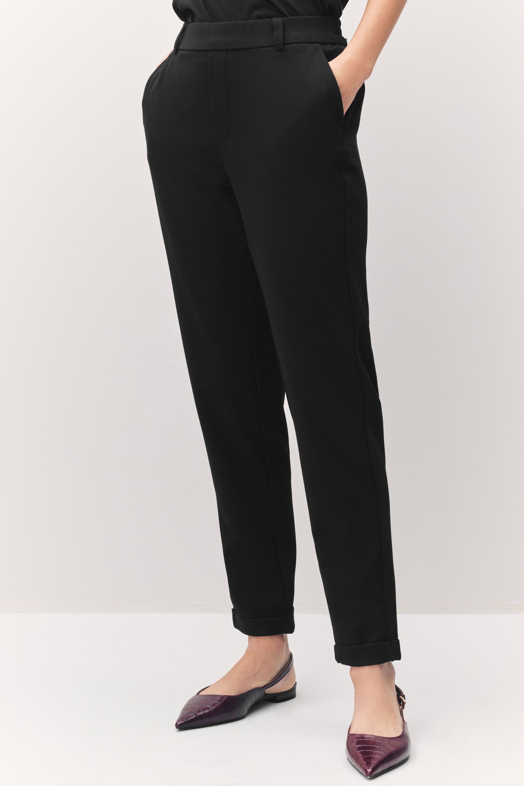 Buy VERO MODA Black Slim High Waisted Trousers from the Next UK
