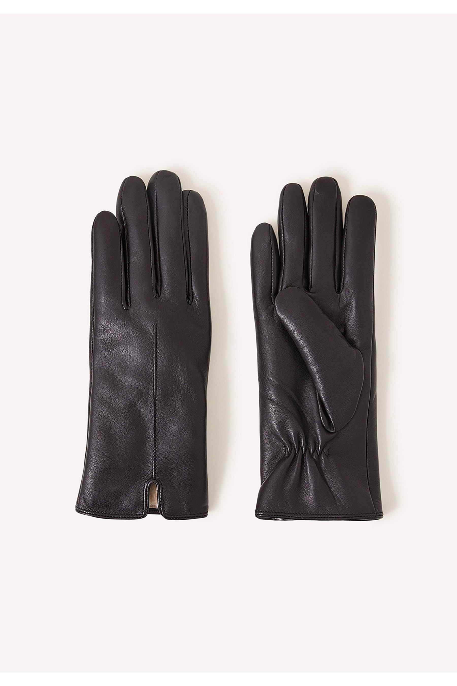 Faux fur lined hot sale gloves