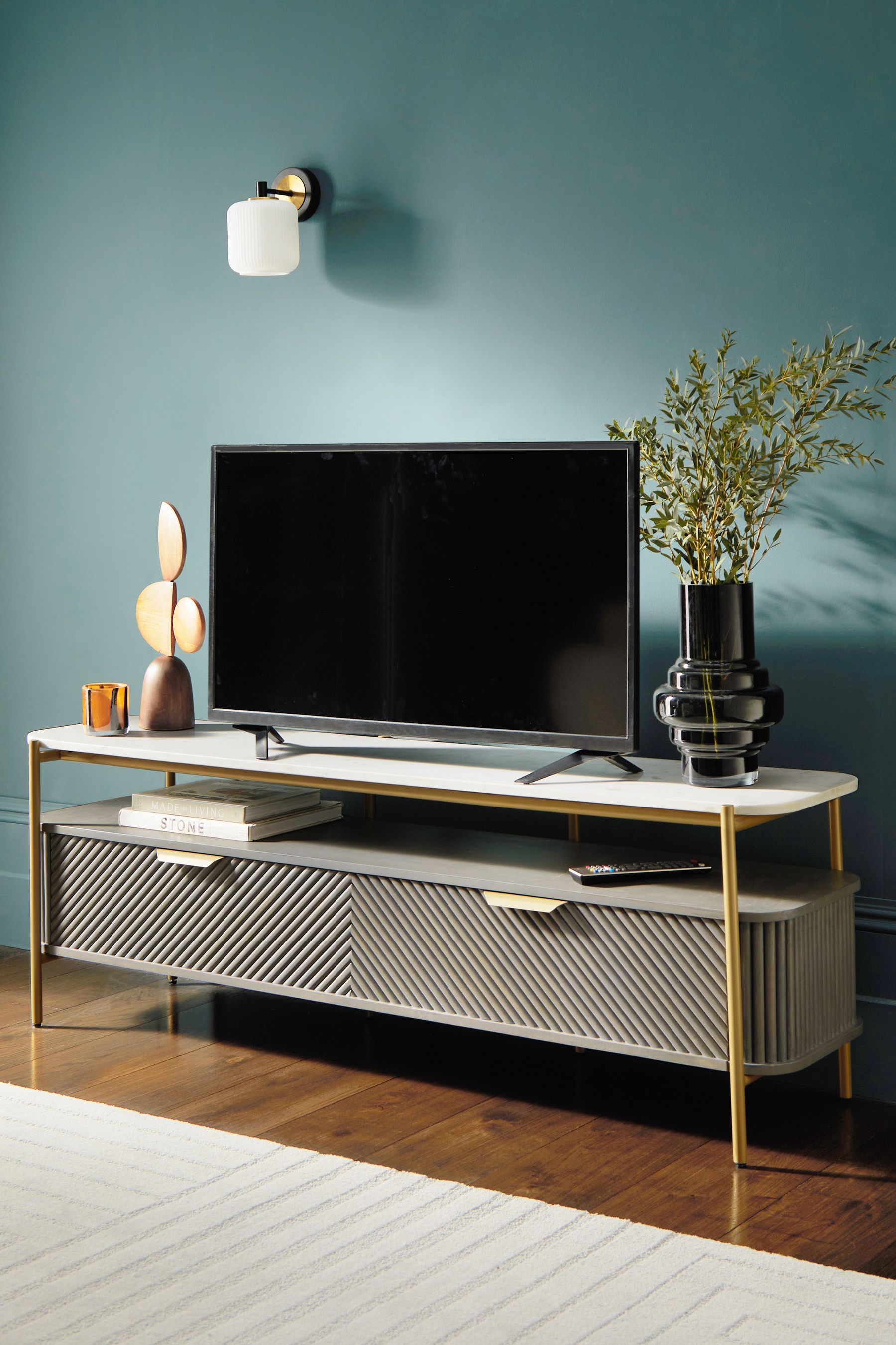 Dark grey new arrivals floating tv unit