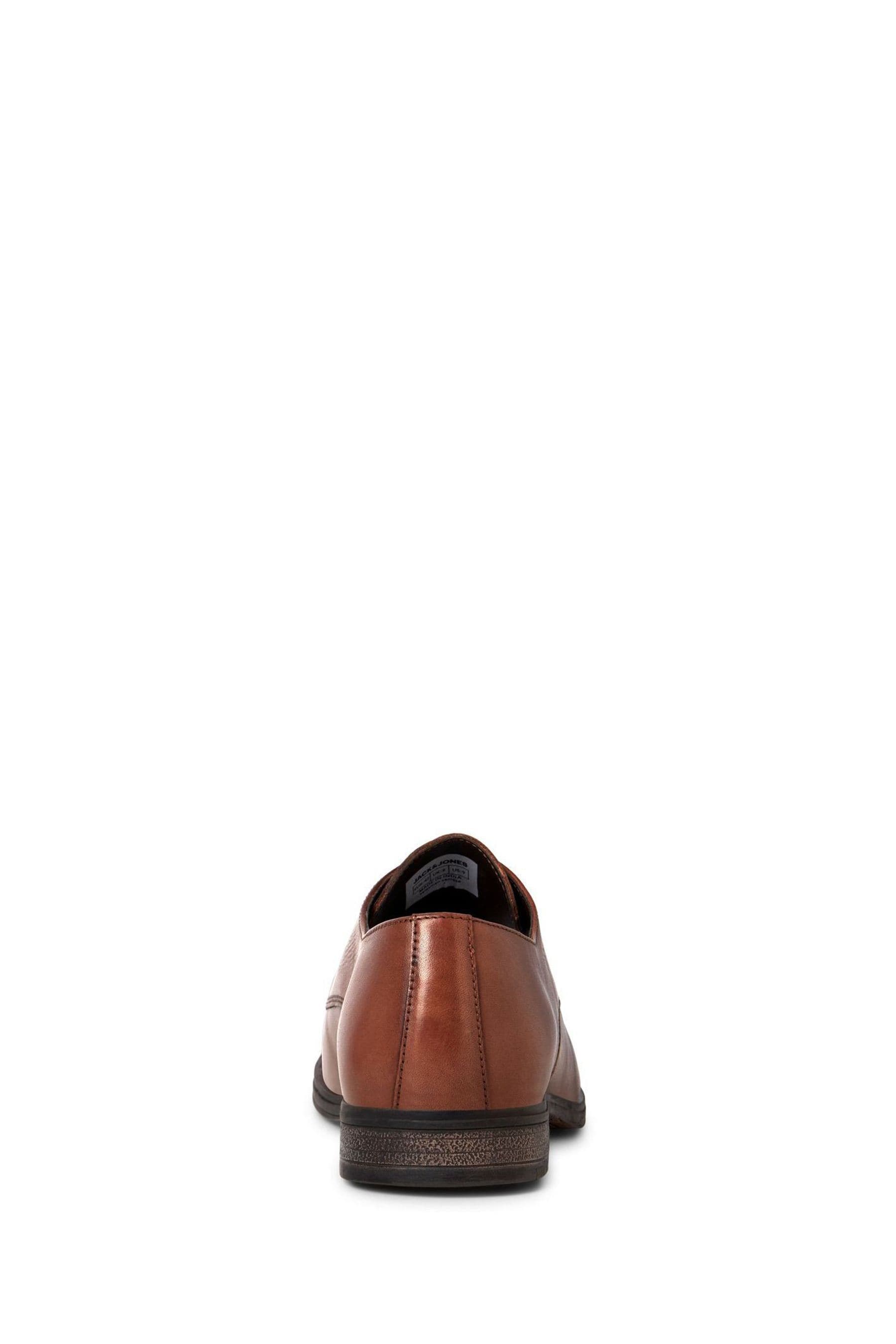 JACK JONES Brown Leather Lace Up Brogues