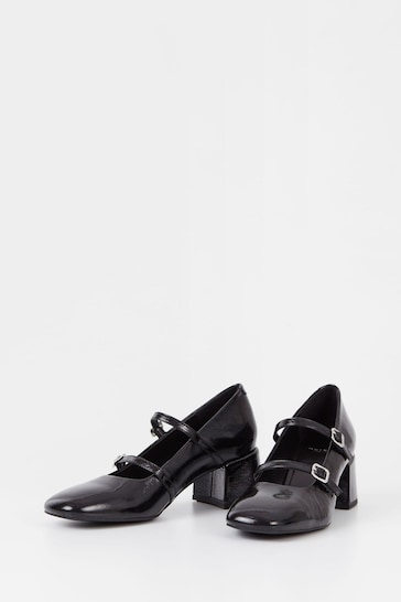 Vagabond Shoemakers Adison Double Strap Mary Jane Black Shoes