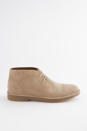 Taupe Brown Desert Boots