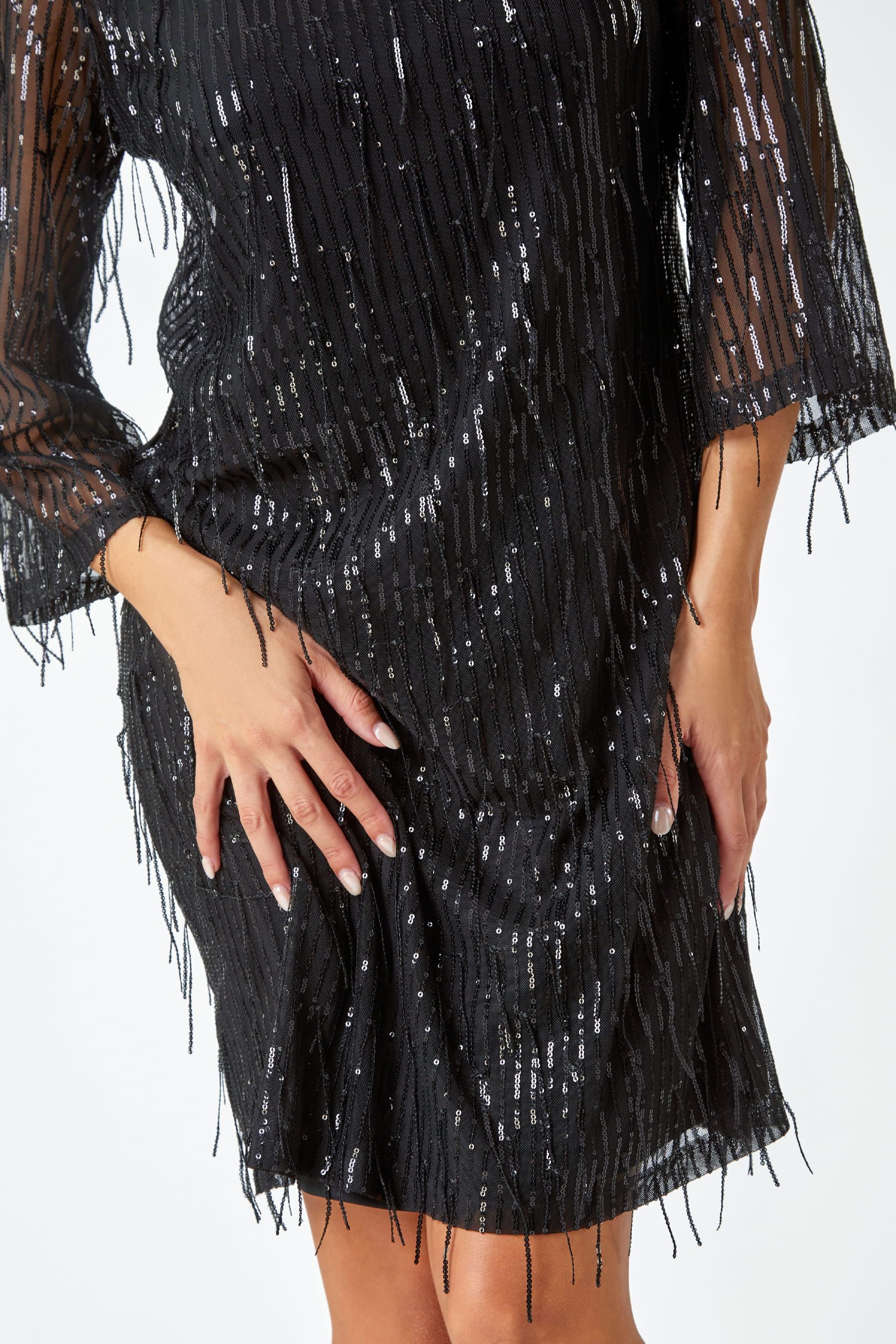 Sequin deals tassel dress
