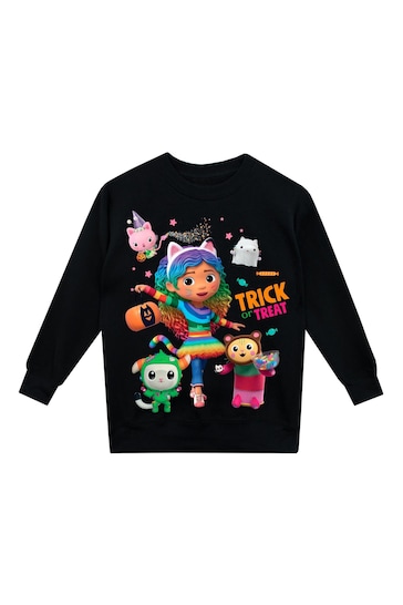 Character Black Gabbys Dollhouse Halloween Pumpkin Sweatshirt