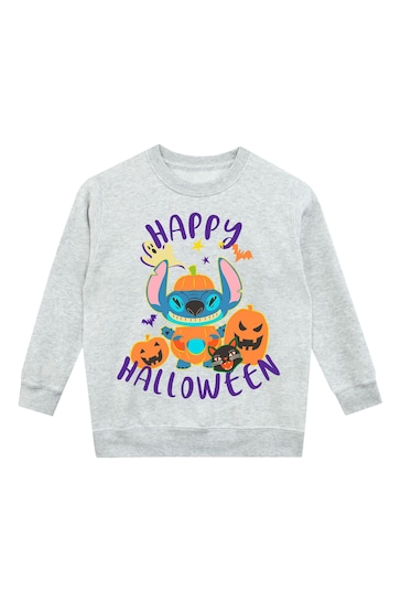 Character Blue Disney Lilo & Stitch Halloween Pumpkin Sweatshirt