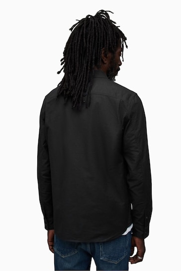 AllSaints Black Hermosla Long Sleeve Shirt