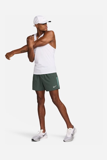 Nike Dark Green 5 Inch Dri-FIT Challenger 5 Inch Briefs Lined Running Shorts