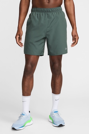 Nike Green 7 Inch Dri-FIT Challenger Unlined Running Shorts