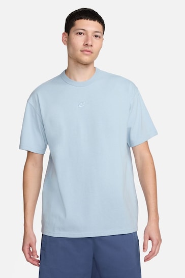 Nike Light Blue Denim Dri-FIT Sportswear Premium Essentials T-Shirt
