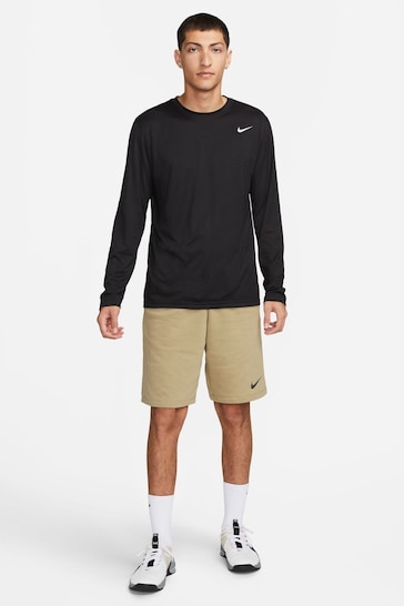 Nike Green Dry Dri-FIT Fleece Training Shorts