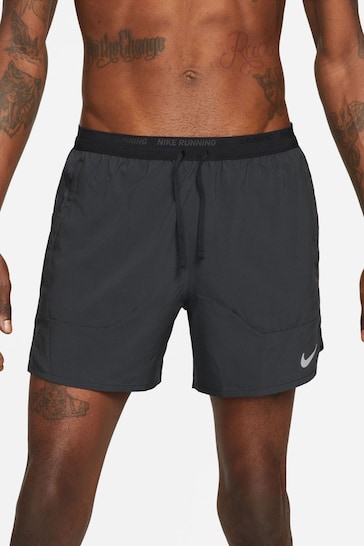 Nike Black Dri-FIT Stride 5 Inch Running Shorts