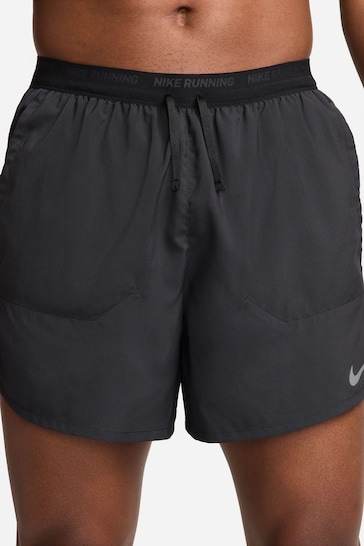 Nike Black Dri-FIT Stride 5 Inch Running Shorts