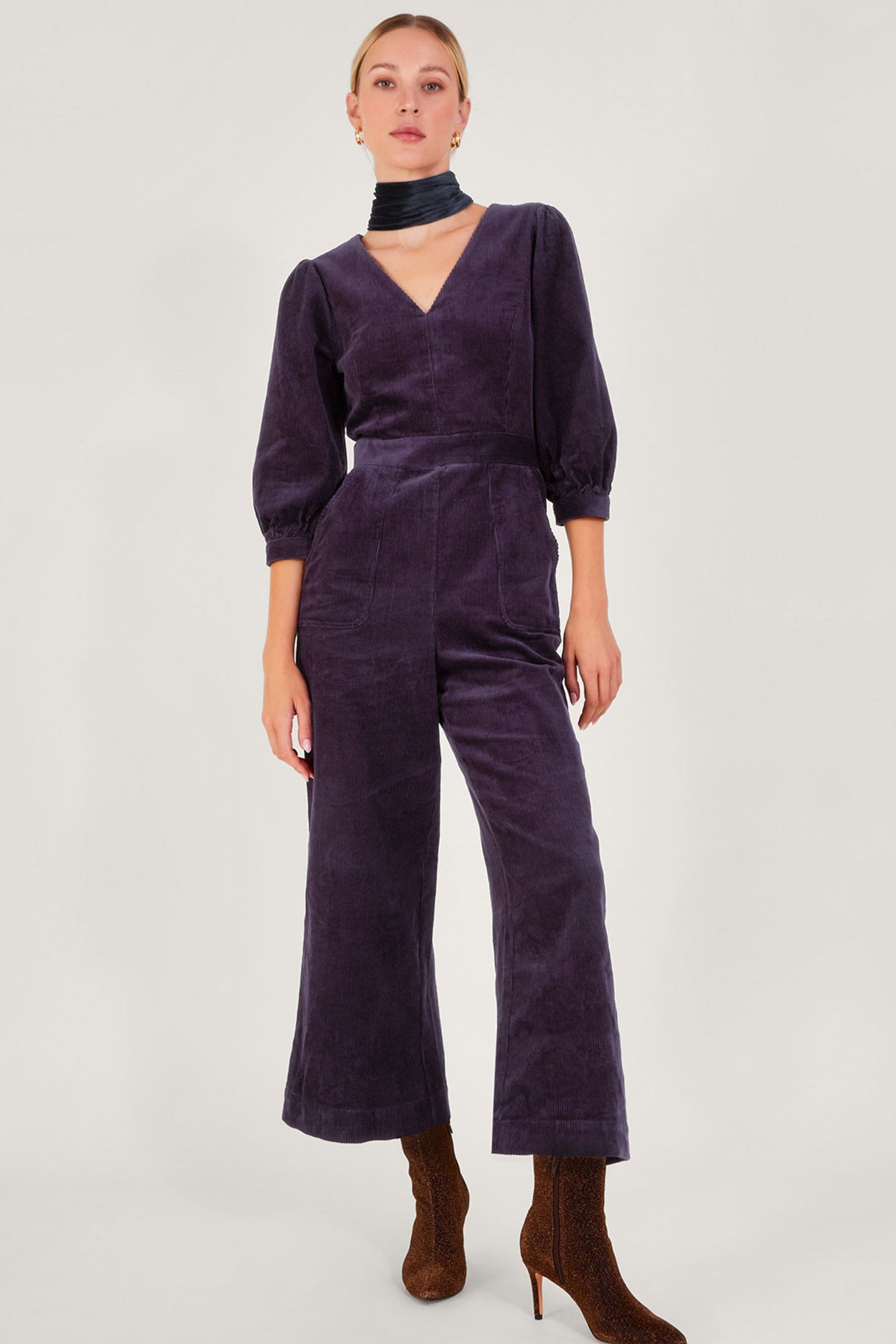 Dark purple cheap jumpsuit