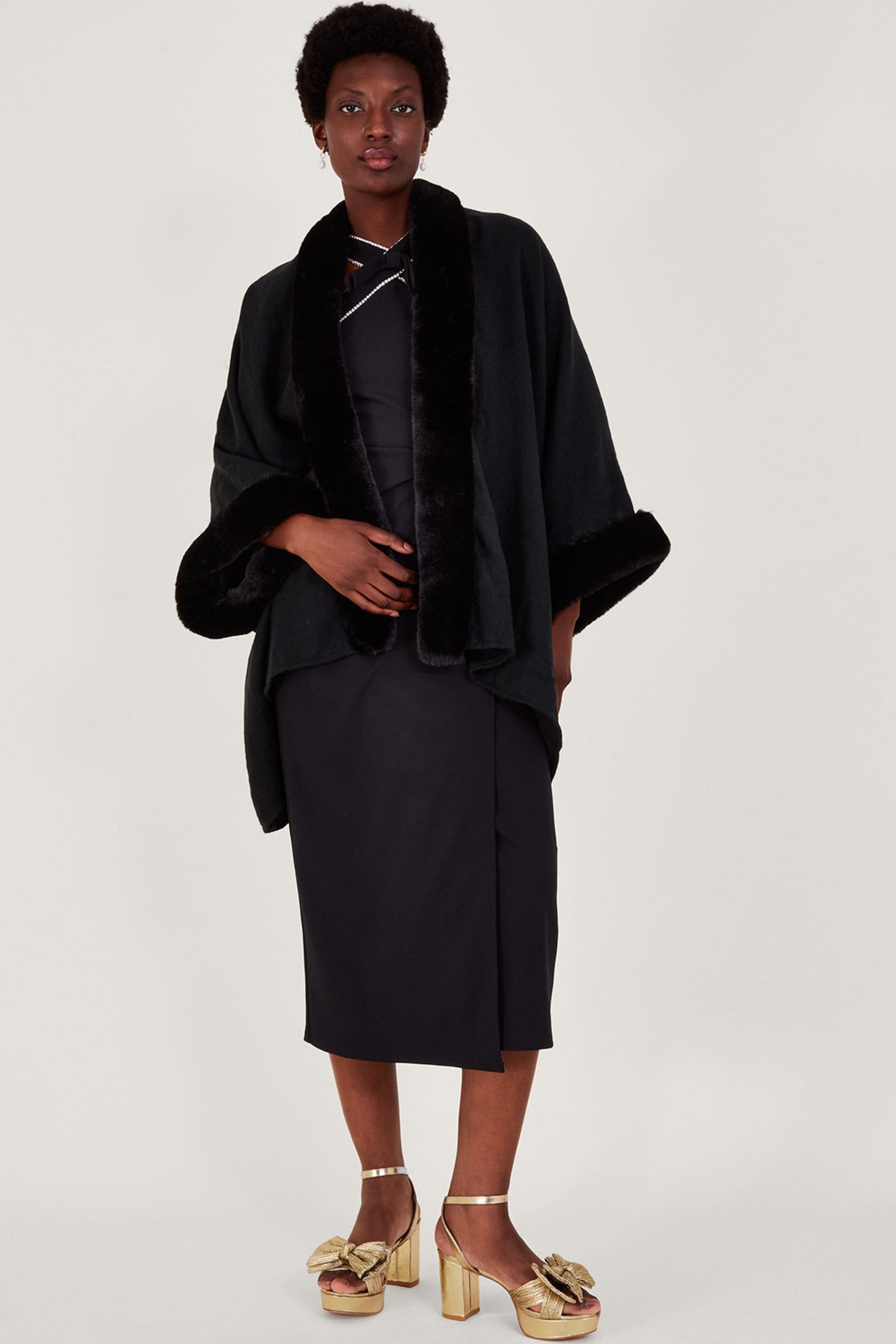Fur wrap deals hat