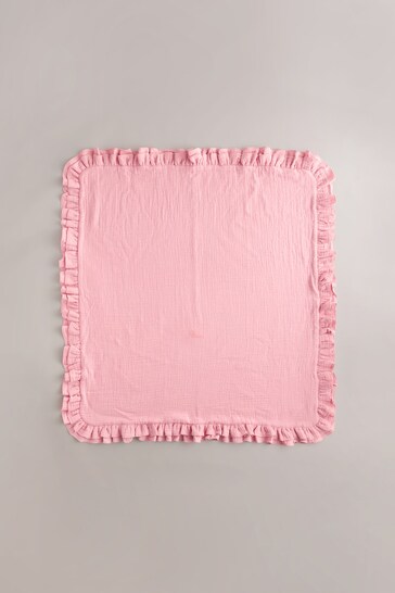 Muslin Pink Baby Blanket