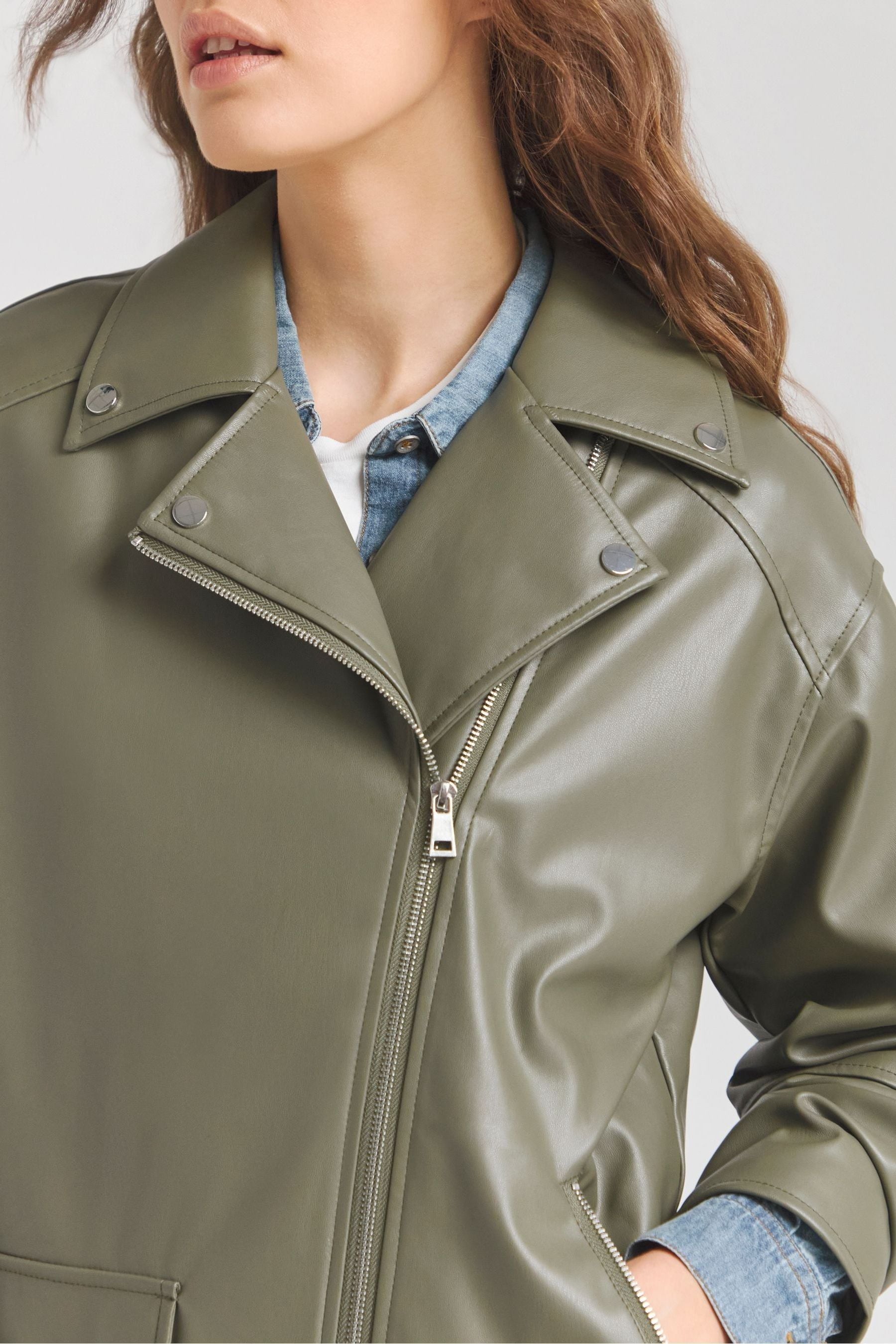 Simply be sales leather jacket