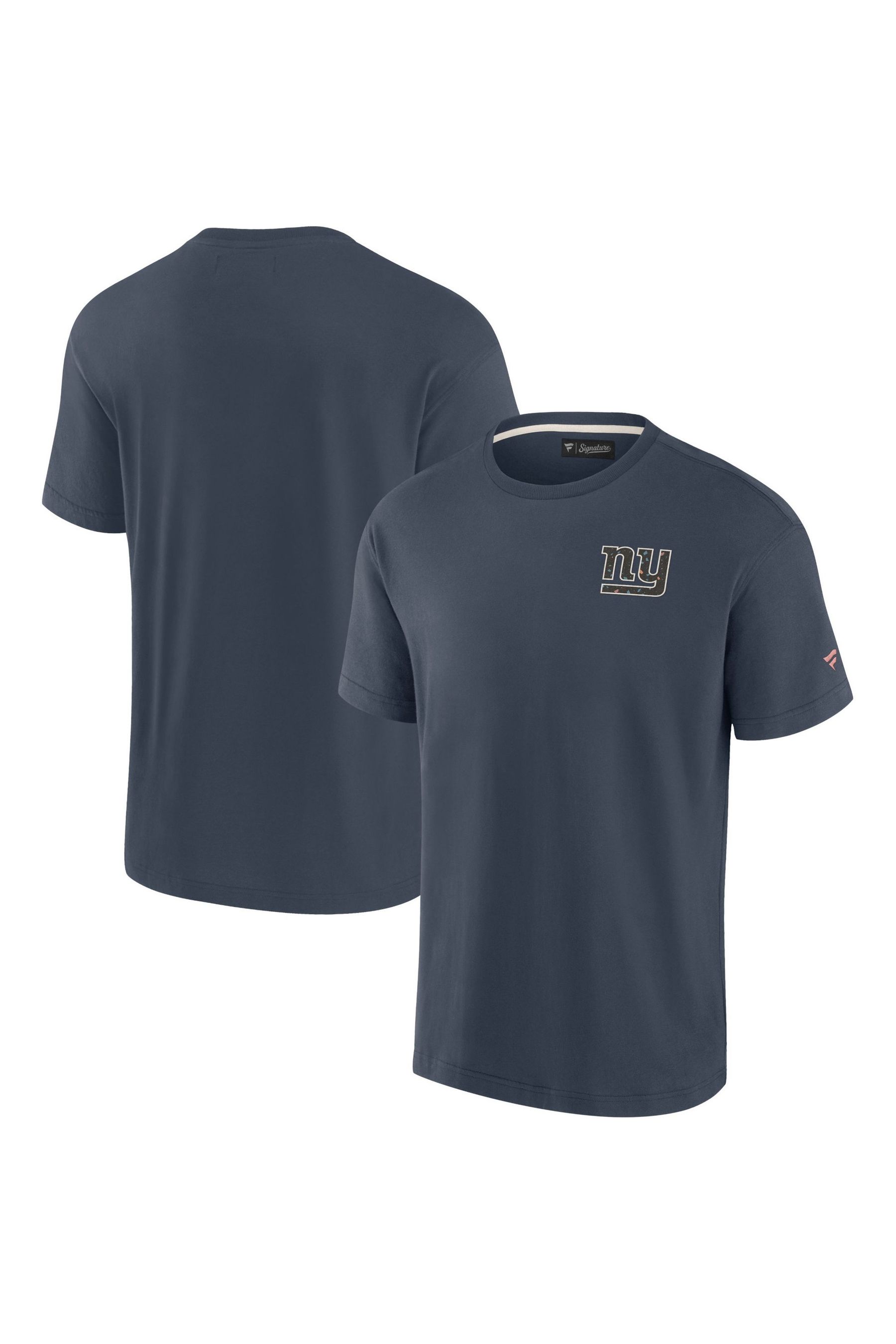 Buy Fanatics Grey NFL New York Giants Terrazzo Short Sleeve Crew T