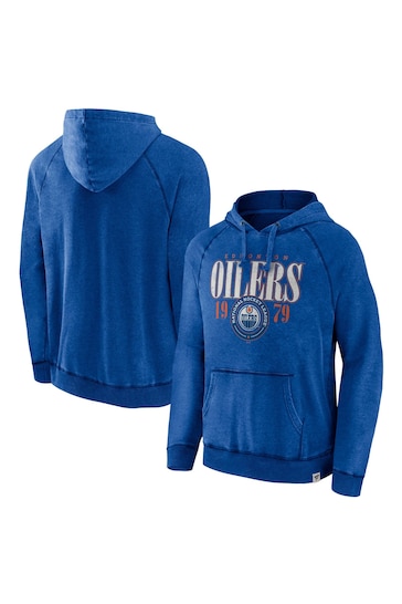 Fanatics Blue NHL Edmonton Oilers Heritage Hoodie
