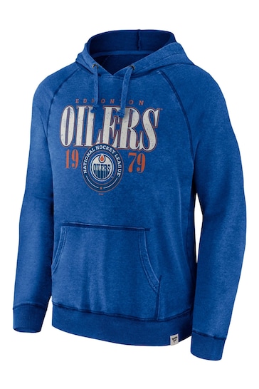 Fanatics Blue NHL Edmonton Oilers Heritage Hoodie