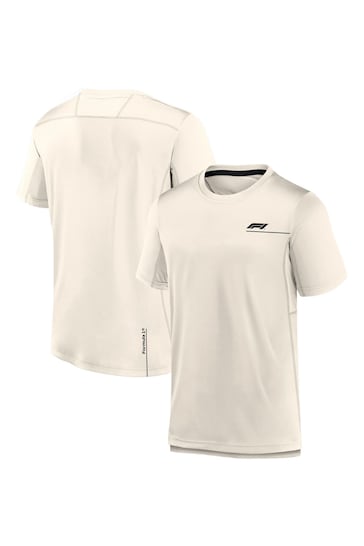 Fanatics Formula 1 Authentic Pro Short Sleeve Cream T-Shirt