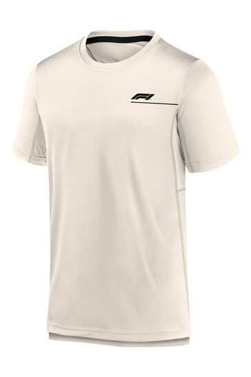 Fanatics Formula 1 Authentic Pro Short Sleeve Cream T-Shirt