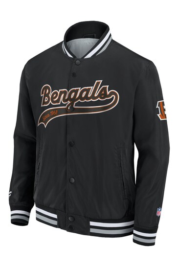 Fanatics NFL Cincinnati Bengals Sateen Black Jacket