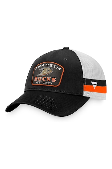 Fanatics NHL Anaheim Ducks Fundamental Structured Black Trucker Hat