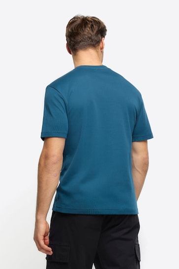 River Island Dark Blue Studio Slim Fit T-Shirt