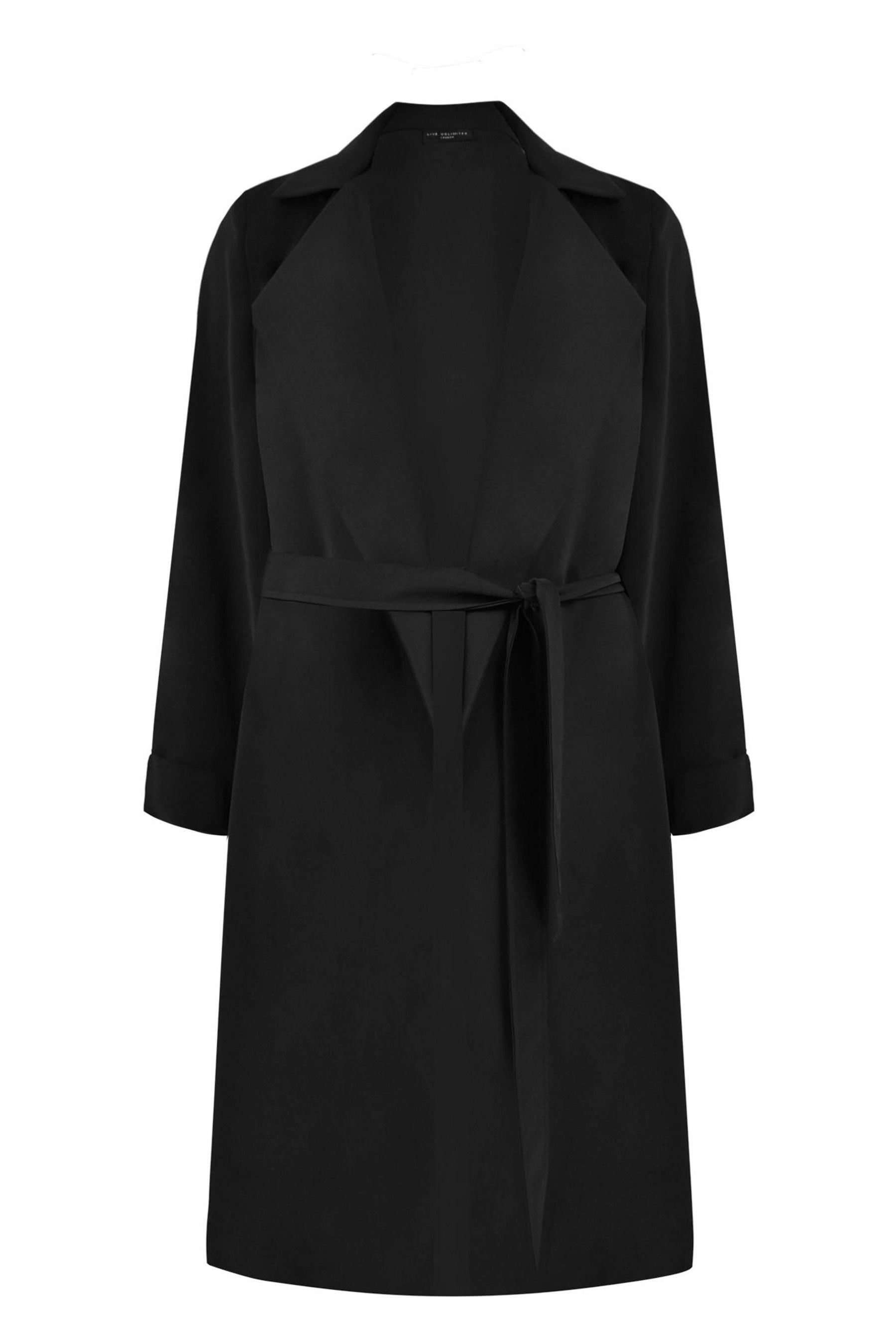 Buy Live Unlimited Black Curve Relaxed Tailored Duster Coat from the Next UK online shop